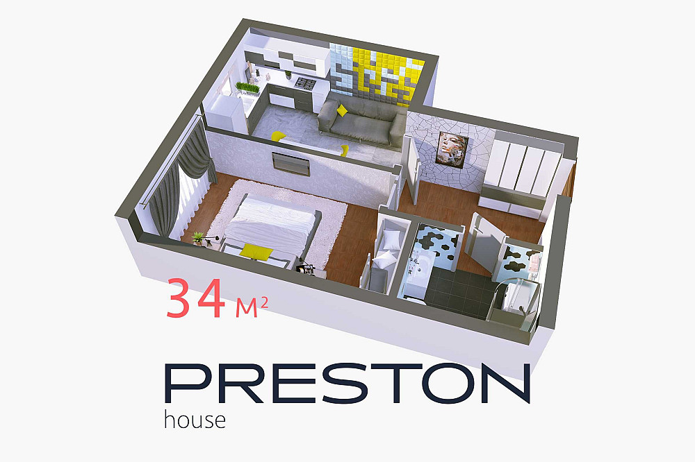 Купити квартиру Київ | 34 м2 | метро Теремки | Нова Англія Київ - зображення 1