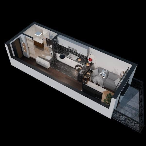 Квартира з терасою в Києві | Смарт квартира | 1-кімнатна | Британський Київ - зображення 7