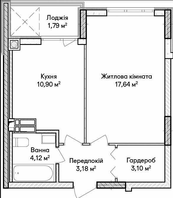 41 тис/м2.Житло з гардеробом!Старт продажів від забудовника.Розстрочка Ирпень - изображение 3