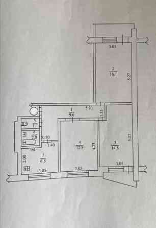 3 кімнатна квартира Салтівка  Нескорених Харків
