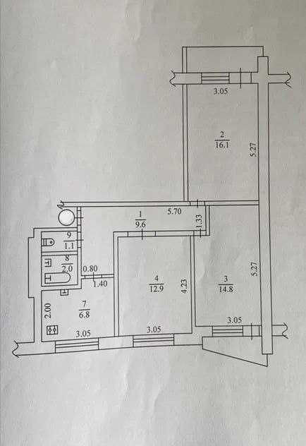 3 кімнатна квартира Салтівка  Нескорених Харків - зображення 6