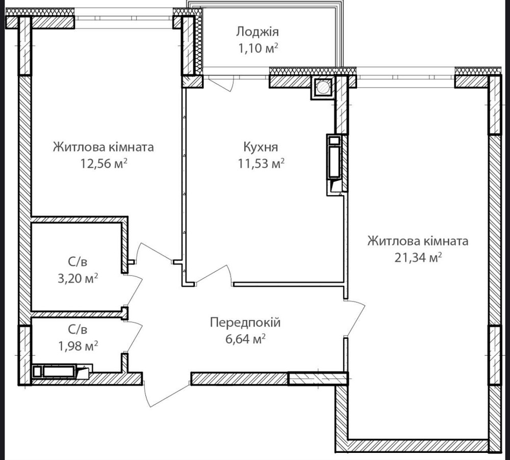 Актуальна!!! Двокімнатна квартира з документами. Синергія Сіті. Без % Ирпень - изображение 5