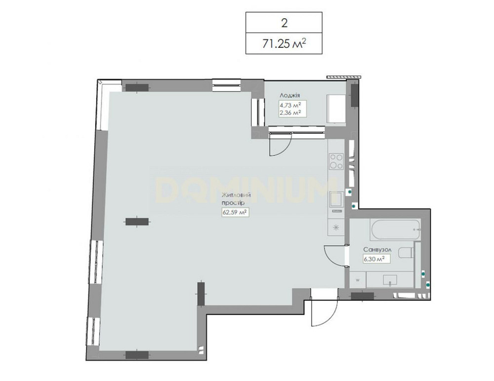 Продаж 2-ох кімнатної квартири в новобудові м. Хуст Хуст - изображение 6