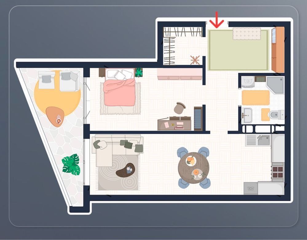 Двокімнтана квартира | Теремки | Власна тераса | Нова Англія Київ - зображення 1