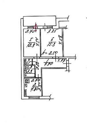 ПРОДАМ 2-х комнатную квартиру 5/9эт. в Киевском районе Лозове (Донецька обл.)