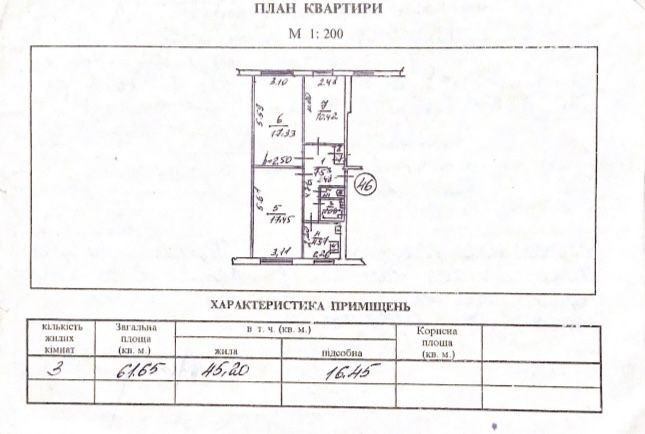 Продам 3-х кім квартиру ( р-н Водоканал ). Кременчук - зображення 1