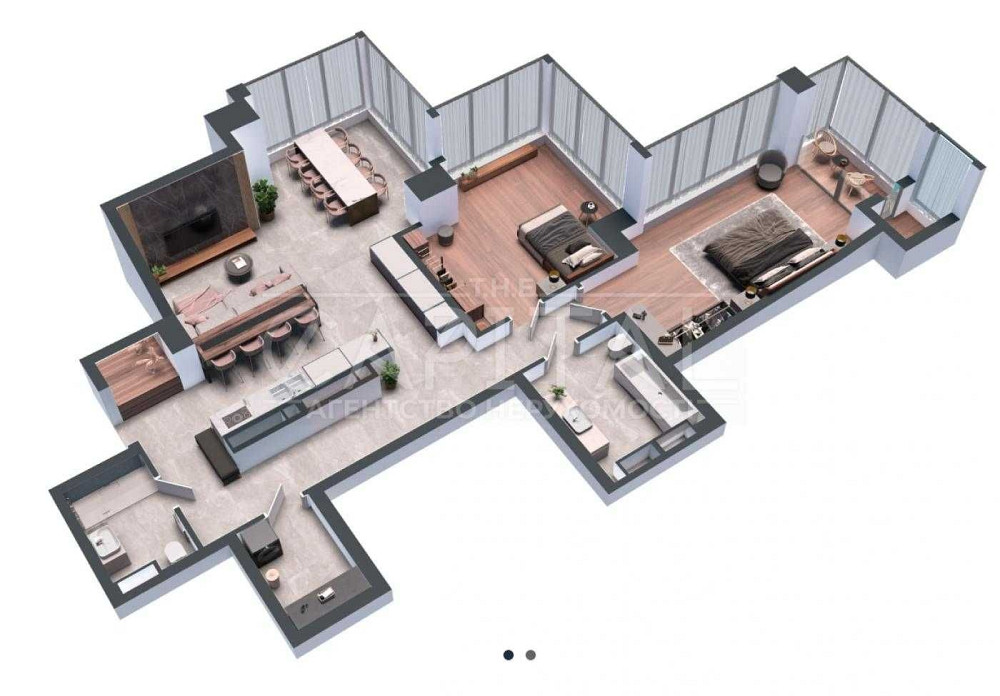 Продажа видовой 3к квартиры 118 м, А136, Переуступка, Антоновича центр Київ - зображення 2