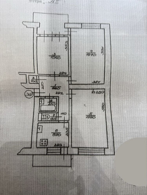 3-ох кімнатна квартира, ПРОДАЖ Мукачево - зображення 2