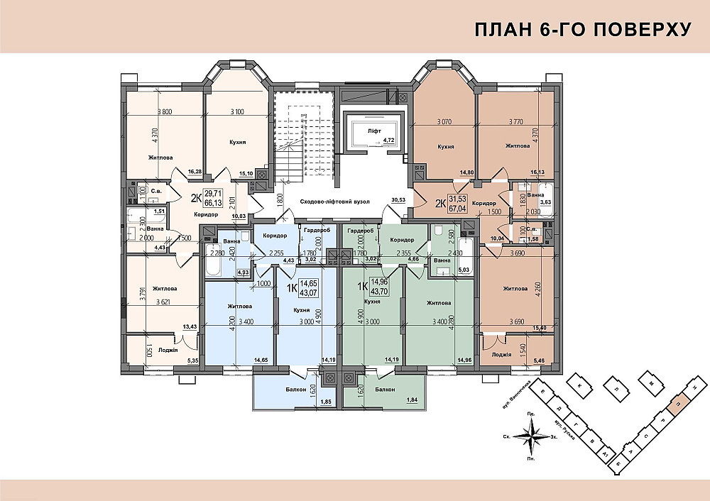 Однокімнатна квартира в елітному комплексі Черновцы - изображение 6