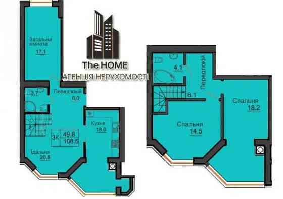 3к дворівнева квартира жк Софія Резеденс Молодіжна 4 Софиевская Борщаговка