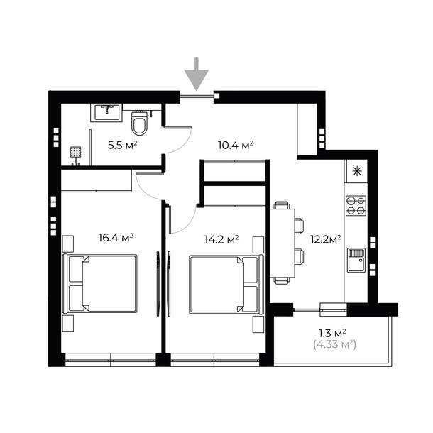 Продаж 2 кімнатної квартири в новобудові (ЖК PARK LAND) Ужгород - изображение 3