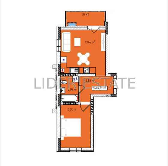 Продаж 1,5 кімнатної квартири у ЖК «Green Side» Ужгород