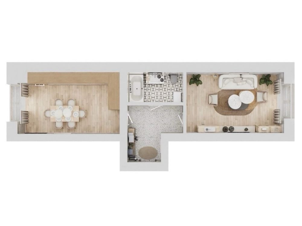 Продам 1-кімнатну квартиру в новобудові з власним двориком Кам`янець-Подільський - зображення 2