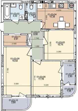 Продаж 3 кімнати 73 м2, 7 поверх вул.Трускавецька БЕЗ КОМІСІЇ Львів