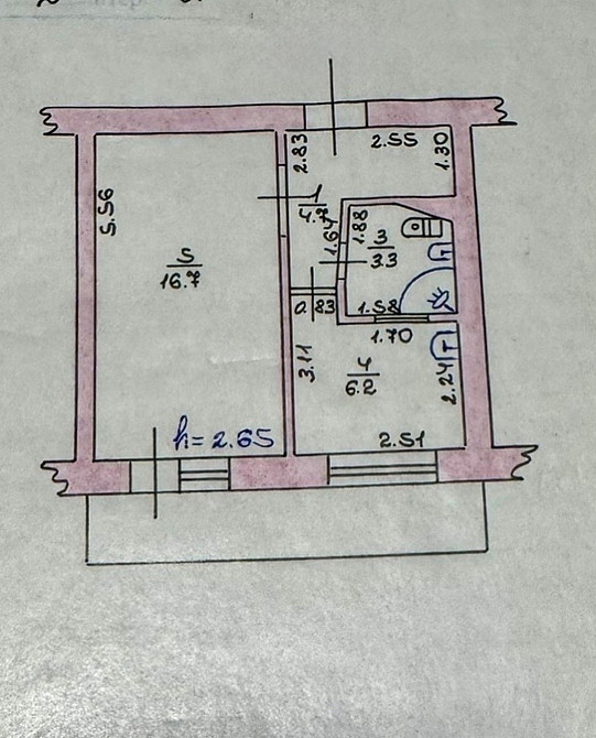 Продам однокомнатную квартиру Измаил - изображение 7