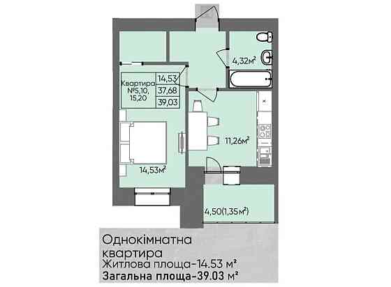 Продаж 1к квартири вул.Сахарова Тернополь