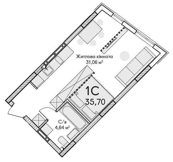 Лише 34 тис $. Квартира в 15 хв від Академа. Зданий будинок. Документи Київ