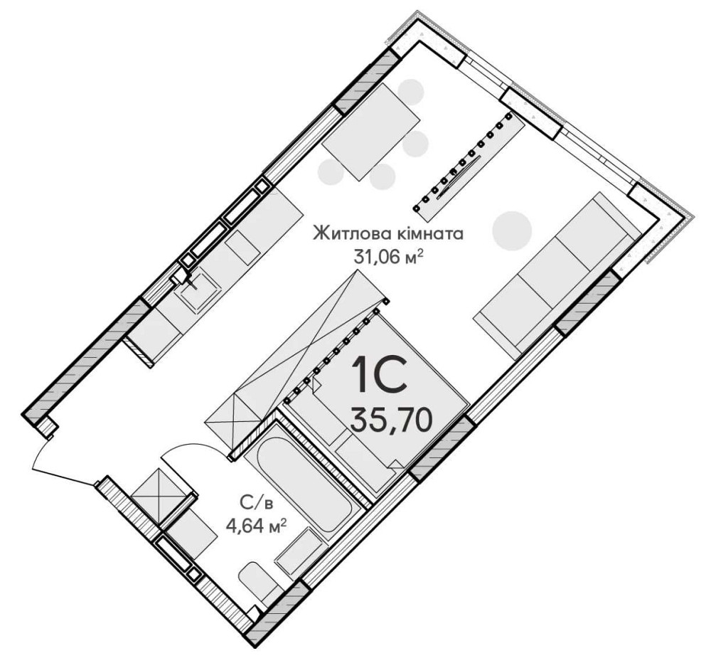 Лише 34 тис $. Квартира в 15 хв від Академа. Зданий будинок. Документи Київ - зображення 4