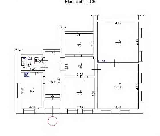 Продаж 3к квартири в самому центрі з земельною ділянкою Кременчуг