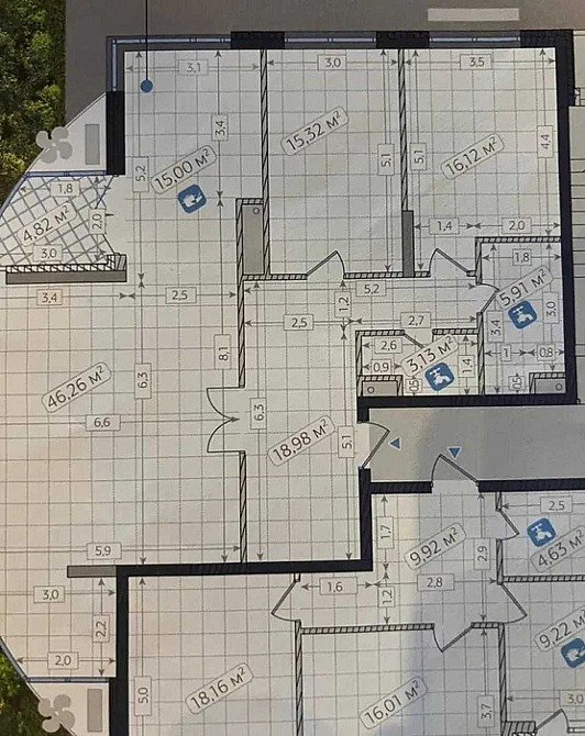 Продам квартиру 125m² видовая ЖК "Заречный" 6эт Дарницкий район Київ - зображення 7