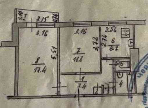 Продаж затишної 2 кімн кв-ри по вул В. Коваленка (Пухова) ринок "Нива" Чернигов