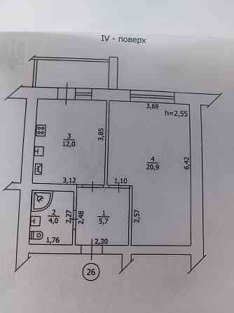 1 кімнатна квартира, с-ще Немішаєве, ЖК "Світлиця" 43м² Немешаево