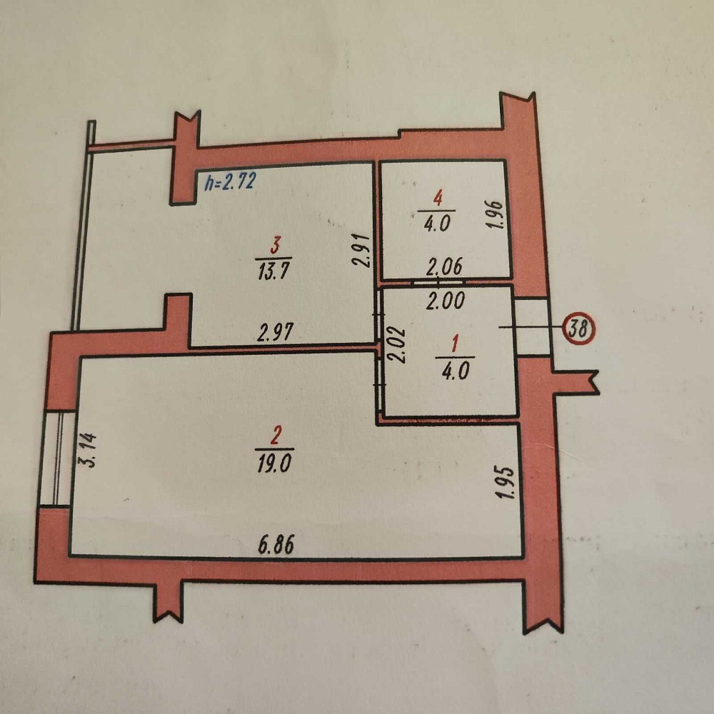38721 продаж в 1 кімнатній квартири в зданій та обжитій новобудові Хмельницький - зображення 4