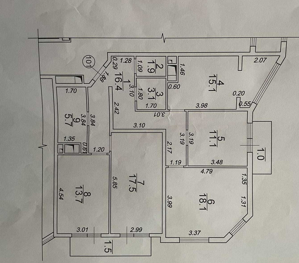 3 Ком. квартира 50 Жемчужина / Итальянский бул. Музкомедия Центр Одеса - зображення 6