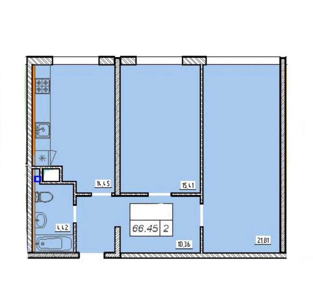 49 жемчужина! 2-хком квартира! без комиссии! состояние от строителей! Лиманка - зображення 5