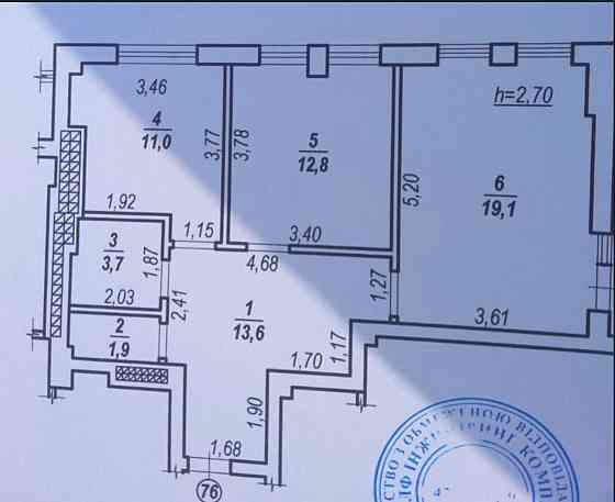 Продам 2-кімнатну квартиру в центрі міста — ЖК «Bridge Tower», 68,8 м² Ровно