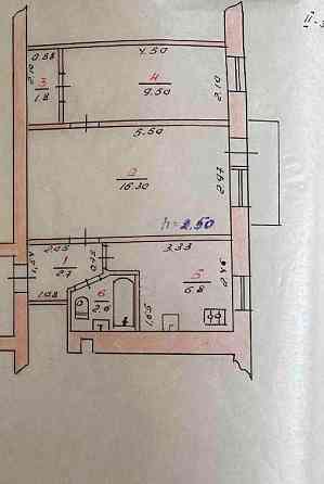продаж двокімнатної квартири. центр Умань