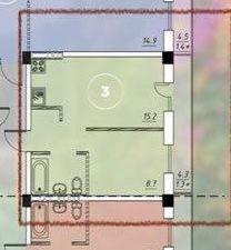 1-ком ЖК ВИА РОМА Королева/Таирова, БЕЗ КОМИССИИ/3 этаж/ГАЗ/ТЕРРАСА!!! Одеса - зображення 4