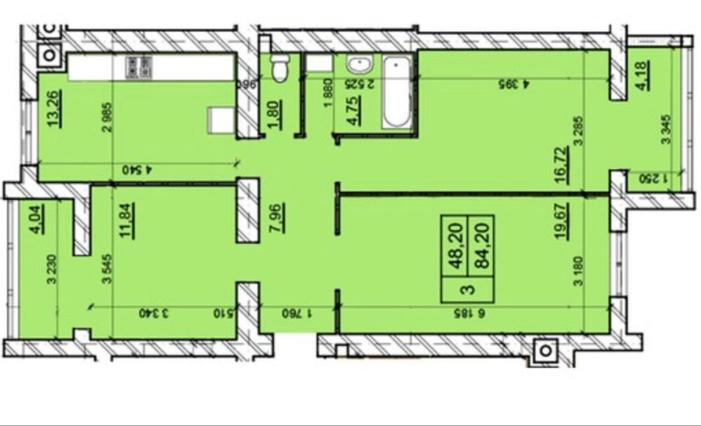 3к квартира, Гречани,  жк Дім власник!! Хмельницький - зображення 3