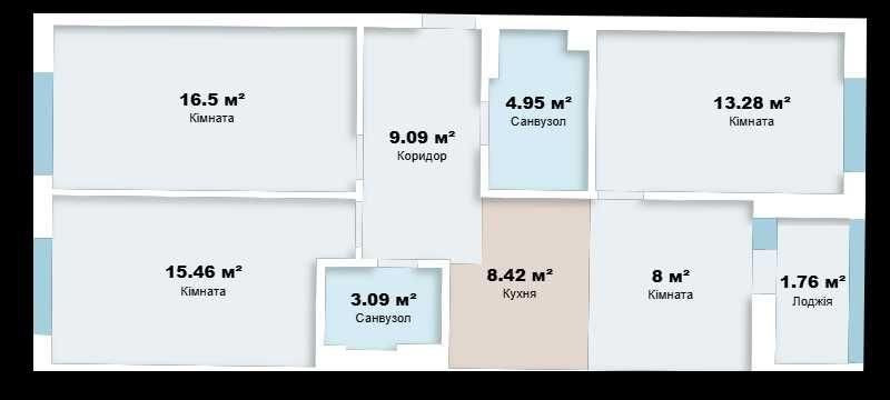 Продам 3-кімнатну квартиру,Оболонський район, Мінський масив TB Київ - зображення 6