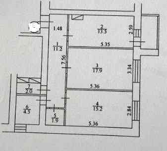 Простора 2-к квартира 69 м.кв. в ЖК Софія Київська. До Києва 1,5 км. Софиевская Борщаговка