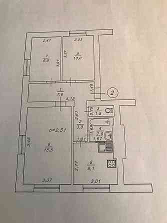 Трикімнатна квартира в м. Ромни, з індивідуальним опаленням, торг Ромни