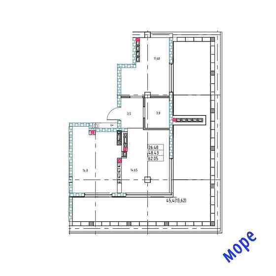 Пентхаус з ремонтом з видом моря та власною терассою в районі Аркадії. Одеса