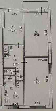 Продам 3к.кв, район Салтовка, 533м/р. Цена 20000 у.е. (403289) Харків