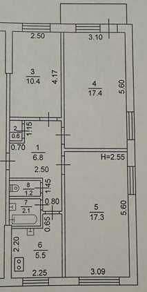 Продам 3к.кв, район Салтовка, 533м/р. Цена 20000 у.е. (403289) Харків - зображення 6