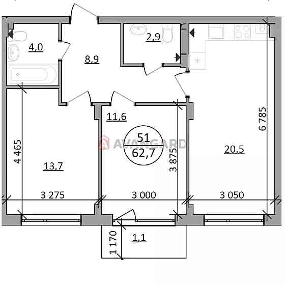 Продаж 2-кімнатної квартири  у ЖК Грінвуд 2 Брюховичи
