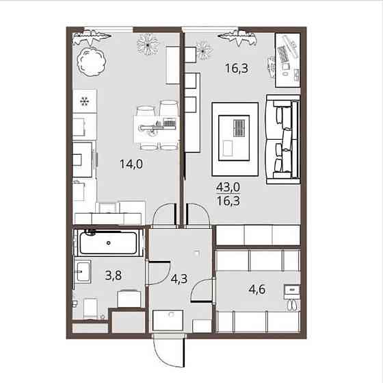 Євро-двушка в ЖК Краєвидний Крюковщина