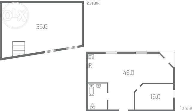 Сдам 2-х уровневую просторную квартиру 110 кв.м. в Вишневое 2-3к. Вишневое - изображение 8