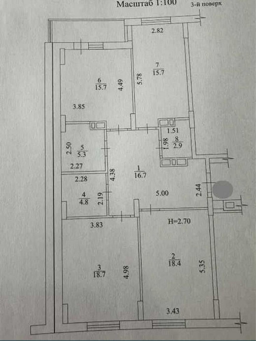 ЖК Пролисок, 3х к квартира с черновыми  и самой лучшей планировкой Харьков - изображение 7