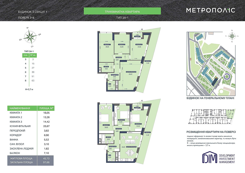 Трикімнатна квартира в панорамному склінні з терасою ЖК Метрополіс Київ - зображення 1