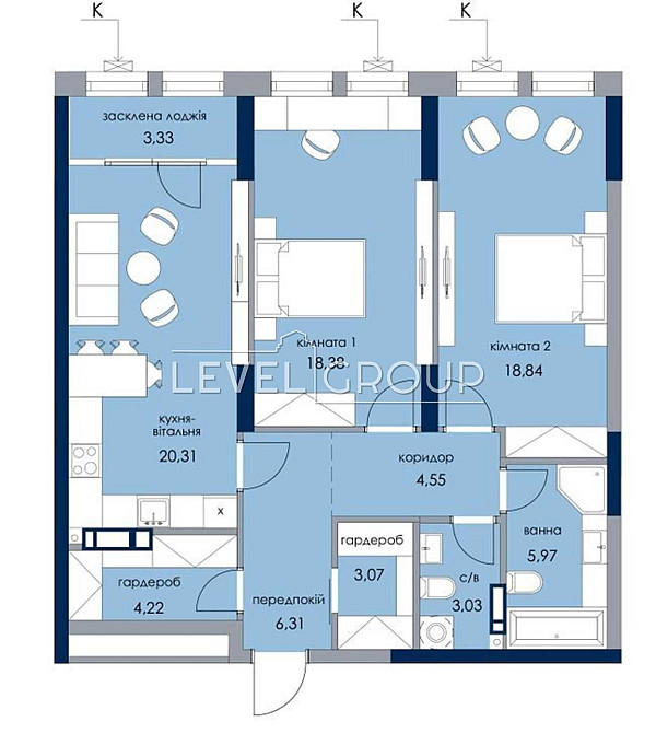 ‼️  Простора 2к квартира, 89 м², Новий Автограф Дарниця вид на парк Київ - зображення 2