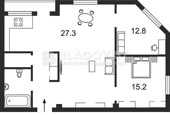 Оренда центр 3-х кім квартири 85м  ХРЕЩАТИК 23 Киев