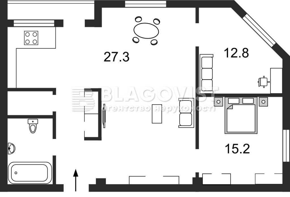 Оренда центр 3-х кім квартири 85м  ХРЕЩАТИК 23 Киев - изображение 5