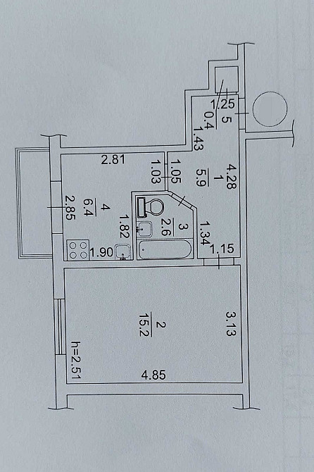 1 кімнатна вул Шолом Алейхема 19, ст.м. Лісова 10хв пішки, Лісовий мас Київ - зображення 2