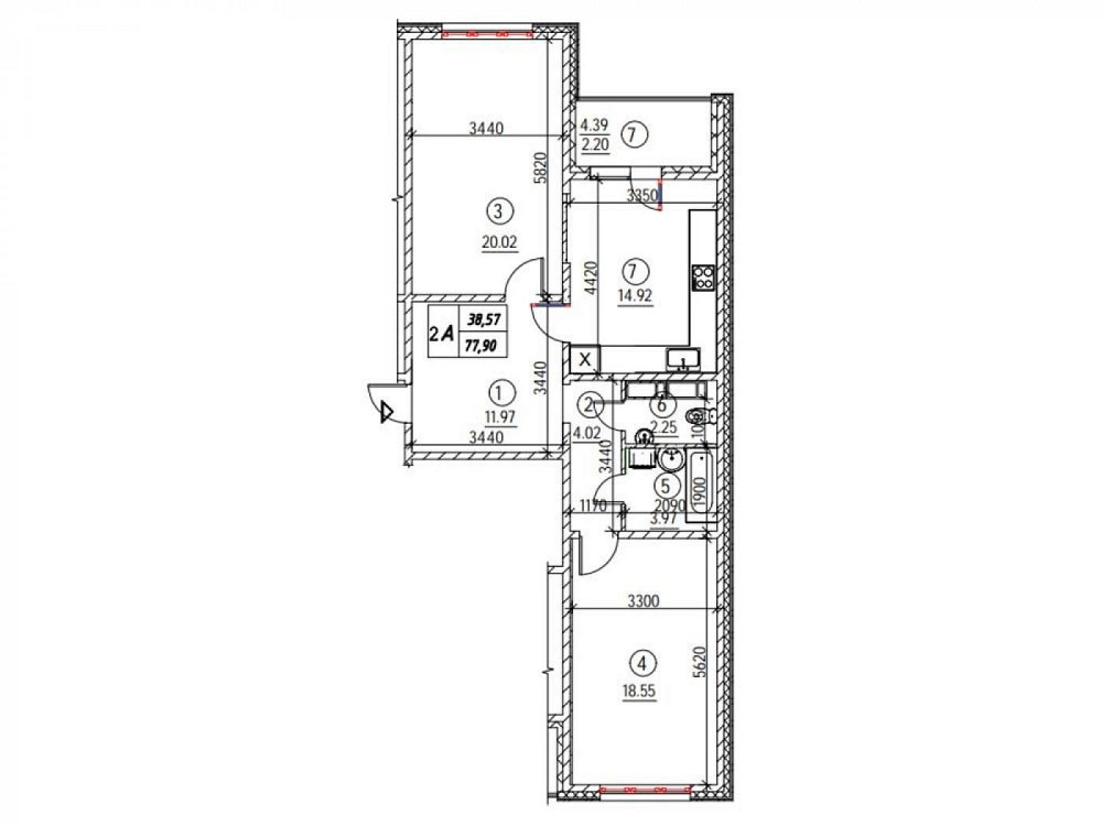 Ремонт! 2к-77м2 ЖК Навігатор Navigator-2 Мінська Оболонь Коноплянська Киев - изображение 7