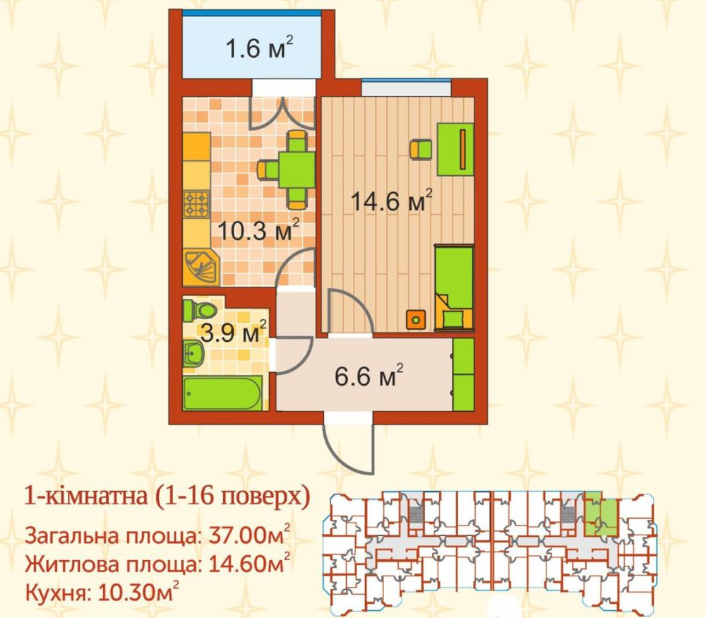Однокімнатна квартира в готовому будинку, можна на ремонт! Без комісії Ирпень - изображение 5